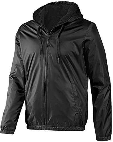 Adidas NEO Reversible Sherpa Herren Windbreaker Wende Jacke schwarz XS
