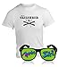 Produktbild Après Ski Party Set "Après Ski Lehrer" Funshirt und Spassbrille Nerd schwarz Fasching Set Party Bundle Après Ski Zubehör Funshirt und Sonnenbrille Après Ski Karnevals Set Party Bundle (Large)