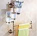Produktbild Hctina Handtuchhalter Badezimmer Wandmontage Badetuchstange Regal Lagerung Handtuchstange Kupfer 4 Tassen