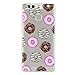 Produktbild Huawei P9 Hülle,Huawei P9 Schutzhülle, Edaroo Cute Donuts Muster Weich Backcover Schutzhülle Durchsichtig Flexibel Klar Transparent Gel Silikon Tpu Hülle Superdünn Stoßfest Tasche Etui Bumper für Huawei P9