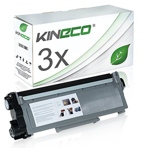 3 Toner kompatibel zu Brother TN-2320 TN2320 TN-2310 für Brother MFC-L2700DW, DCP-L2520DW, HL-L2340DW, HL-L2300D, DCP-L2500D, HL-L2360DN - Schwarz je 2.600 Seiten