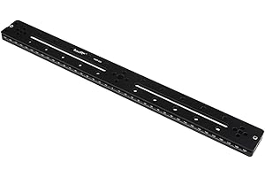 Haoge HQR-400 400mm Multi-usage Long Quick Release Plate Extender Rail coulissant pour appareil photo Trépied Ball Head Clamp Fit Arca Swiss