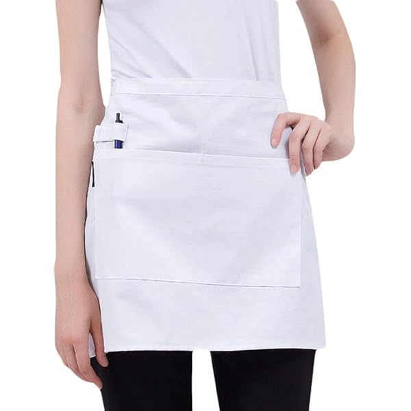 Set Grembiuli Da Cucina In Cotone Puro - 6 O 12 Pezzi Con Pettorina, Made In Italy, Ideale Per Ristoranti E Casa - Foto 13