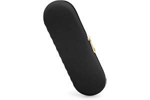 UPXDUMI Travel Makeup Brush Holder, Zip Silicone Make up Bag, Portable Cosmetic Pouch, Multi-Purpose Small Case for Makeup Accessories, Travel Gadgets Gifts for Women, Black