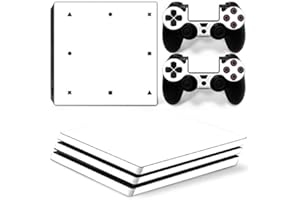 Mcbazel Pattern Series Vinyl Skin Sticker For PS4 Pro Controller & Console Protect Cover Decal Skin (White)