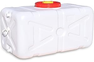 BNALU Bidon Agua 15L/25L/30L/45L/75L/110L/155L Bidón Plástico con Grifo Contenedores De Agua Almacenamiento De Agua Cubo De Agua Portátil Tanque De Agua del Coche Beber De Emergencia(Size:45L)