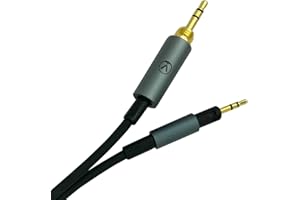 Austrian Audio HXC3 Audio-Kabel mit 3,5 mm Klinkenstecker und Schraubgewindesicherung, Anschlusskabel für HiX-50/55 Kopfhörer (Länge: 3 m, Bajonettverschluss Hörerseitig), Schwarz