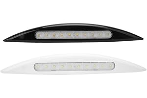 Leapiture LED Car Light 12V 5W Canopy Waterproof Outdoor Porch Awning Lighting Yellow for Camping RV Outdoor (White)