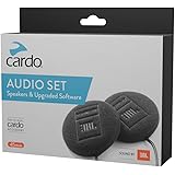 CARDO SPAU0010 Audio Set da 45 mm per Motociclette, Compatibile con La Maggior Parte dei Communicator da Casco, Nero