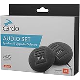 Cardo, 45 MM JBL Dual HD-Kopfhörer-Audio-Kit für Gegensprechanlage, Noir