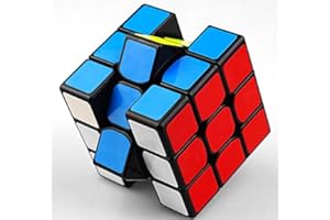 Cfmour Rube cube original 3x3 Colour-Matching Puzzle,Speed Cube,3x3 PVC Sticker Cube Puzzle Cube IQ Toys for kids 56mm