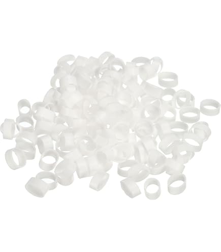 100 Anneaux élastiques En Silicone – 6x5mm Et 8x5mm, Pour Câbles, Sacs, Organisation - 3