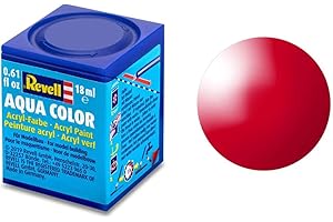 Revell-36134 Ferrari Vernice Acrilica-18 ml, Colore Rosso (Italian Red), 36134