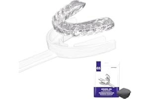 KOHEEL GS Gouttière Dentaire Thermoformable pour Bruxisme, Protège-Dents de Nuit Anti-Grincement et Serrement de Dents, Lot de 5 (Blanc Grand)