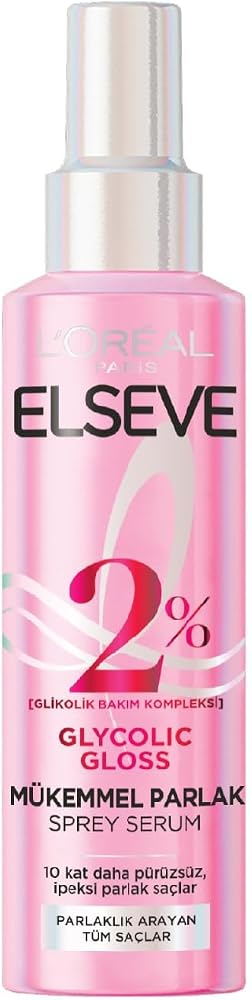 L'Oréal Paris Elseve Glycolic Gloss Mükemmel Parlaklık Veren Saç Bakım Sprey Serumu 150ml