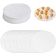 100 Pcs Round Parchment Paper, 9 Inch Baking Parchment Circles Rounds Non Stick Baking Parchement Paper Circles Sheets Grease