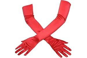 Amissz Guanti lunghi da sera 1920 guanti lunghi da sera 1920, eleganti e sexy, per donne, ragazze, matrimoni, balli, feste