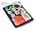 Produktbild 20 x Sushi – Schale T20 • INKLUSIVE 20 Sakura Einweg-Stäbchen • Sushi-Box • 166 x 115 x 20 mm • Schwarz mit glasklarem Deckel • Sushi-Verpackung • Einweggeschirr