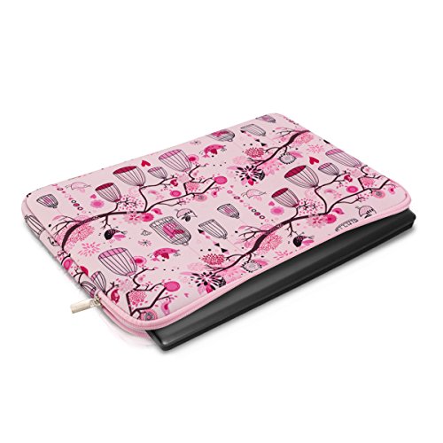 kwmobile Laptoptasche Neopren Sleeve f  r 12 5 13  13 3 Laptop Ultrabook - Ultrabook Notebook Tasche Schutzh  lle mit V  gel K  fig Ast Design Case H 