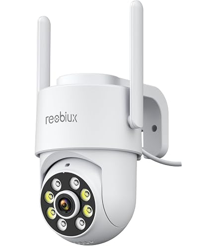Telecamera Esterna NVIIAN Dual 3MP 2K WiFi – Doppia Lente Con Tracciamento AI, Audio Bidirezionale, IP65, Bianca