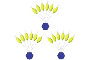 NOPKESV 18 Piezas Equipo de Pesca de Trucha con Bolas Piloto,Flotadores de Pesca,Boyas de Pesca,Bobbers EPS Espuma Redondo,20mm*9mm,Flotadores Set