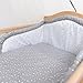 10 Piece Cot Bedding Set with Safety Padded Bumper (Fits Cot Bed 140x70 cm, Pattern 2)