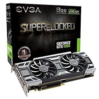 EVGA GeForce GTX 1080 SC Gaming mit ACX 3.0 Kühlung 8 GB GDDR5 X PCI Express 3 Grafikkarte – Schwarz