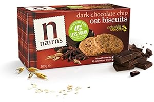 (12 PACK) - Nairns - Dark Choc Chip Oaty Biscuits | 200g | 12 PACK BUNDLE by Nairn's Oatcakes