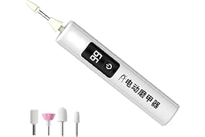 Electric Nail Grinder - LCD Digital Display Professional Rechargeable | Cordless Nail Drill with LED Light for Women Girlfriend Wife Home Salon Traveling