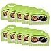Produktbild Professionelle Cupcake Display/Verpackung Boxen transparent Acetat Windows Abnehmbare Doppel Kuchen Halter flach verpackt Einfache Montage Klappbarer Tragegriff, grün, 10er-Pack