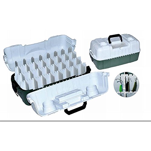 Preisvergleich Produktbild Tackle-Box Angelkoffer Angelbox für Blinker Spinner Pilker Maße 47x23x23cm
