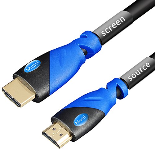 MultiKabel- High Speed HDMI Kabel mit Ethernet (22m)- 1.4a- unterstützt Full HD 3D & Audio Return Channel-„24AWG“[Die Späteste HDMI Version Verfügbar] 22 Meter - 2