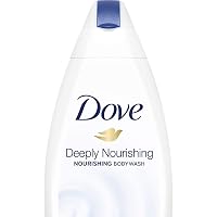 Dove Deeply Nourishing Body Wash With Exfoliating Beads For Softer, Smoother Skin, 190 ml (Free Loofah)