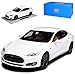 Produktbild LS Collectibles Tesla Model S Weiss Ab 2012 limitiert 1 von 250 Stück 1/18 Modell Auto mit individiuellem Wunschkennzeichen