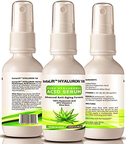 Pure Hyaluronic Acid Serum with Vitamin C and Aloe Vera 50ml