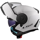 LS2, Casco Moto Modular Scope II Solid Gloss White