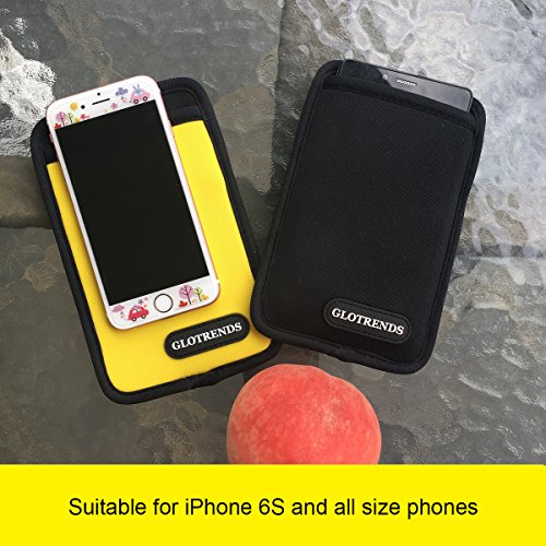 GLOTRENDS Universal Festplattentasche für 2,5 Zoll Festplatten und SSD/HDD, Hard Case erschütterungsfeste Schutzbox (Gelb) - 6