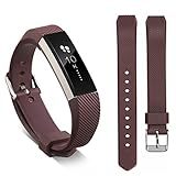 IGEMY Armband für Fitbit Alta/Alta HR Smart Armband Ersatz Uhrenarmband Silikonarmband (Braun)