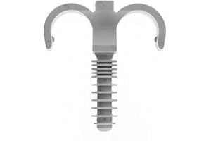 RAM CHEVILLES ET FIXATIONS Ram - Ramclip Double, 16mm, Gris, Sachet de 10
