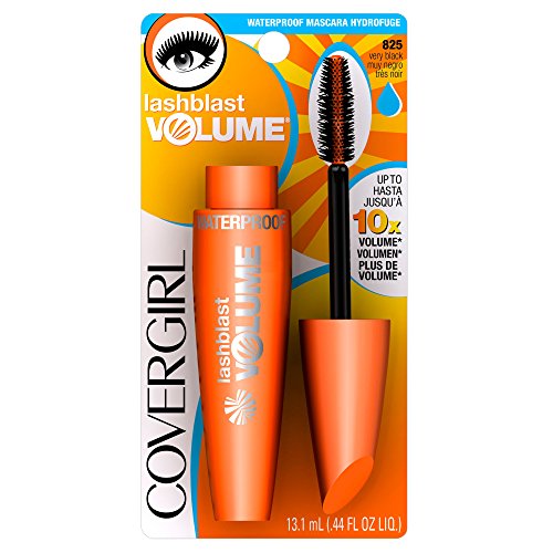 CoverGirl LashBlast Waterproof Mascara (Very Black) wasserfeste Wimperntusche, Volume - 5