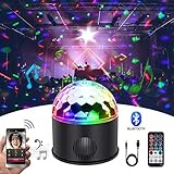 【Wireless Disco Spracher】 Verbinden Sie die Discokugel einfach mit Ihrem Telefon, dann können Sie Ihre Lieblingslieder genießen. Mit lebhafter visueller Wirkung und einer starken fröhlichen Atmosphäre ist das Licht super hell, und es erregt sofort Aufmerksamkeit und verleiht der Veranstaltung eine lebhafte Atmosphäre.