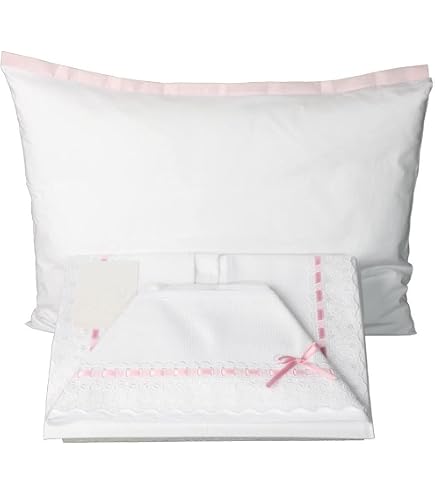 Italbaby Lenzuola Culla Neonato Set in Cotone Carrozzina Federa + Sopra