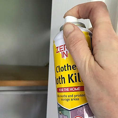 Zero In Clothes Moth Killer (300 ml Aerosol, Transparent, Surface