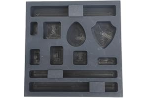 OSALADI Stampo in grafite, a 11 fori, per fusione in metallo dorato, argento