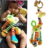 HENGSONG Stroller Hanging Toy Giraffe Hanging Bell Crib Rattle Toy Chew Toy (Toy)
