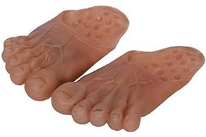 itrimaka Unisex Erwachsene Hobbit Füße Hausschuhe, Halloween Riesenfüße Hausschuhe Lustige Big Foot Cosplay Schuhe Requisiten, Für Werde Der Hellste In Der Menge frugal