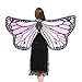 Produktbild Schmetterlings Flügel Schals, VEMOW Frauen 147 * 70CM Mehrfarbig Shawl Weiches Gewebe Fee Damen Nymph Pixie Tanzperformance Halloween Cosplay Weihnachten Cosplay Kostüm Zusatz(X3-Violett, 147 * 70CM)