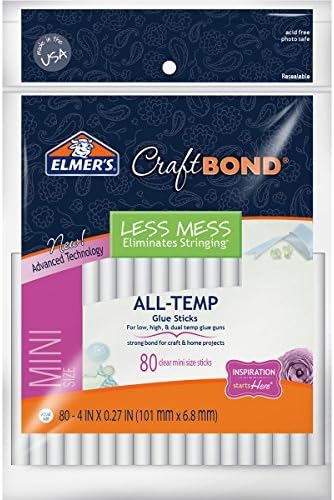 Elmers Less Mess Mini Glue Sticks 4-In Pk/80 by Elmers