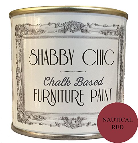 Nautische Symbole rot-Lack für ein shabby chic-Stil, 250 ml