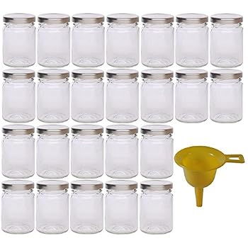 Confezione 24 Vasetti In Vetro Da 580 Ml Con Capsula DEEP 70mm – Per Marmellate, Omogeneizzati, Conserve E Regali Personalizzati